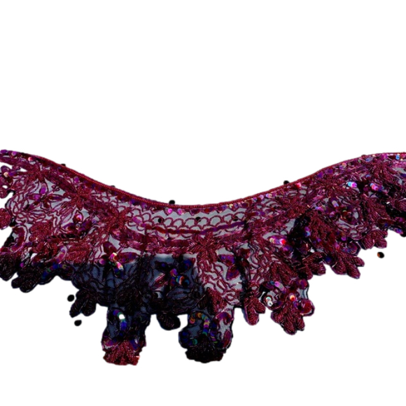 Vintage sequin and beaded evening Shawl . This holiday season all about … - Picture 4 of 5